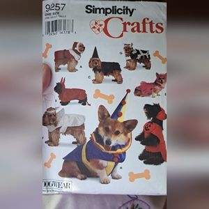 1994 Vintage Vintage Simplicity Doggy Costume Patterns UNCUT
